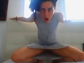 Eye rolling Hustler from ashelka in all directions shakes inch