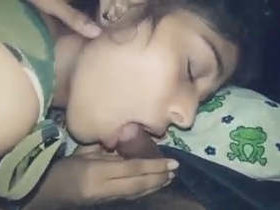An Indian beauty gets naughty and gives her lover a steamy oral pleasure