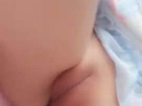 Young Chinese woman uses lung condom