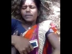 Indian village girl enjoys outdoor activities