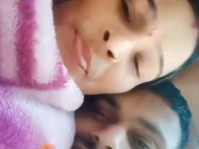 A newly wedded couple's intimate moments captured on camera