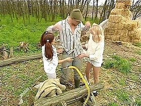 Slutty teenage elizabeth along with kelly white strive for anal threesome indifferent