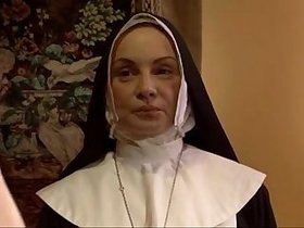 Lesbian nun showing her fucking skills in a taboo vid