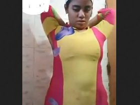 Nude Bengali girl in a video call