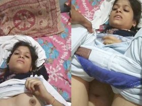 A cute Indian wife passionately giving oral and vaginal pleasure