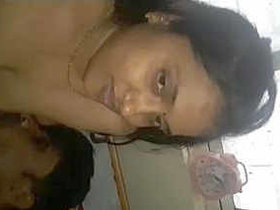 Gorgeous Indian wife gives oral pleasure and receives breast stimulation