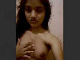 A lovely girl recording a video for her sweetheart