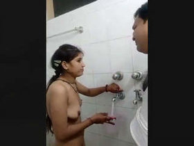 Aroused Indian couple engages in intimate activities with Hindi commentary