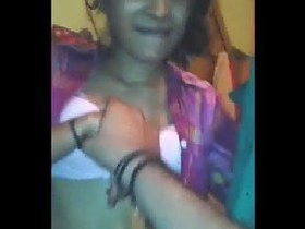 A guy and his cousin have playful encounter at her residence