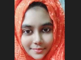 Young Indian woman reveals her intimate parts