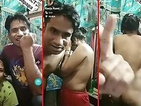 Indian threesome on live camera XXX show video