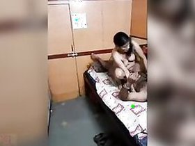 Roommate's wife is riding her partner's cock in her bedroom