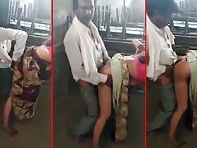 Chowkidar fucks naughty schoolteacher in closed classroom, Desi mms scandal