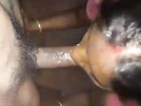 Bangla's wife orally devours her husband's thick long cock with pleasure