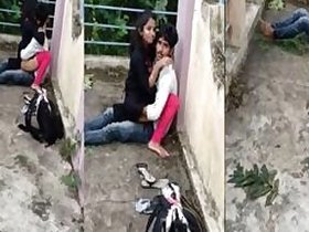 XXX voyeur catches Desi's lovers fucking outside in MMC video