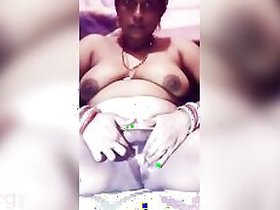 Desi jerks off her wet slit with a vibrator videoshi scene from the MMC movie