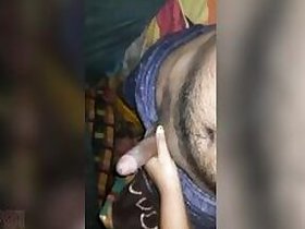 Desi's XXX wife riding his cock after a blowjob