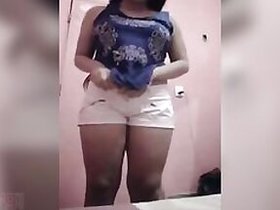 Desi livecam clip of busty college student undressed by lover