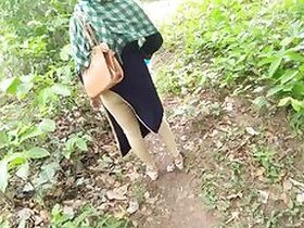 Bhabhi pees in the jungle and Desi's neighbor drills her XXX cunt