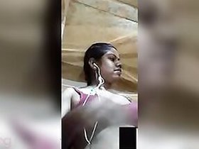 Hot big breasts showing selfies MMS video