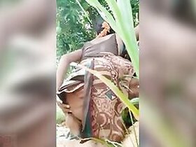 Desi's Telugu wife shows off her ass and pussy in the open air