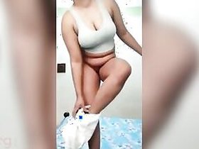 Booby wife shows nudity for her lover on facebook