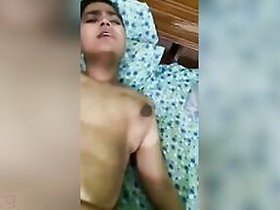 Sexy hairless pussy Desi XXX getting fucked in the ass by MMS guy