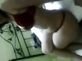 Wife with big tits and ass undresses before oral sex