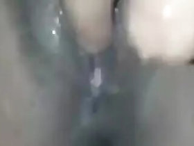 Bhabhi jerks off with his fingers and cums