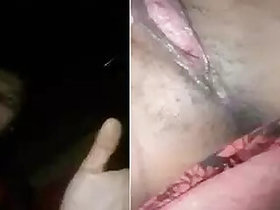 Bangladeshi girl excites her pink pussy hole