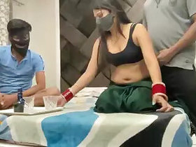 Desi Bhabha's action with men on webcam