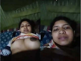 Super Horny Bangla Girl shows her tits and jerks off with her fingers Part 2