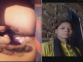 Horny Rustic Girl Desi Records Her Naked Pussy porn video