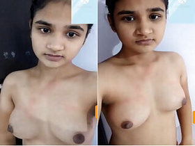 Pretty Indian Girl Records Nude Video For Lover