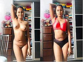 Tamil Girl Shows Her Tits and Pussy