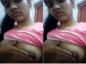 Pretty girl shows her tits and pussy part 1