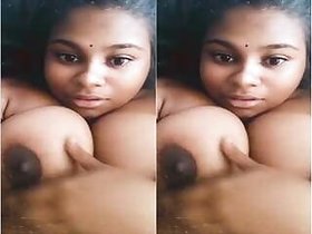 Girl Mallu on camera with her big tits