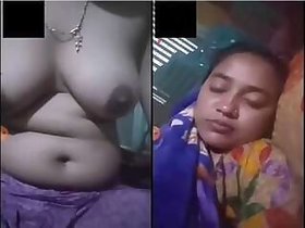 Horny Girl Shows Tits and Pussy on Video Call Part 1