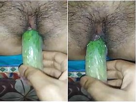 Desi wife jerking off her pussy with Khira