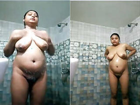 Bathing Mallu Bhabha