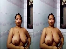 Horny Woman Shows Her Big Boobs