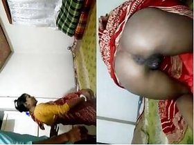 Sexy Bhabhi Fucks in Anal with Dewar and Cum On Her Pussy