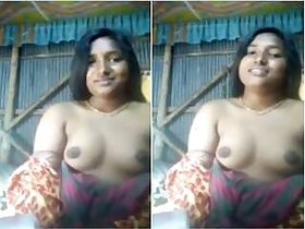 Shy country girl Desi Shows her tits