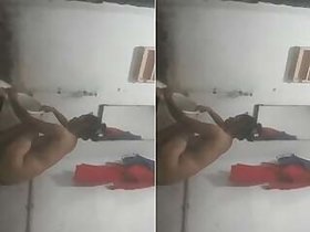 A girl from Bangladesh records her bathing video