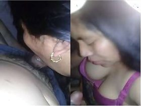 Nepalese wife gives blowjob
