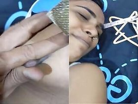 Shy Desi Indian Presses Her Tits And Fucks