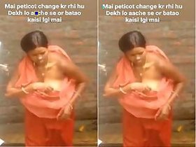 Desi bhabhi cross-dressing on hidden camera Part 1