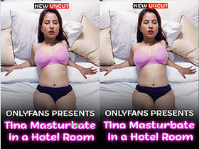 Tina was masturbating in a hotel room